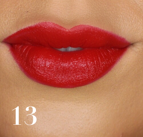 LIP-SWATCHES deep impact 13